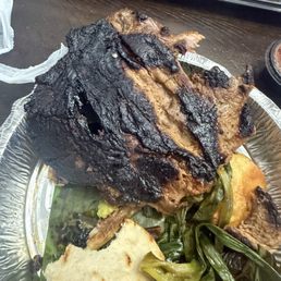 The meat is burnt; how is it possible for them to send an order like this? The meat is burnt; how is it possible for them to send an order like this?