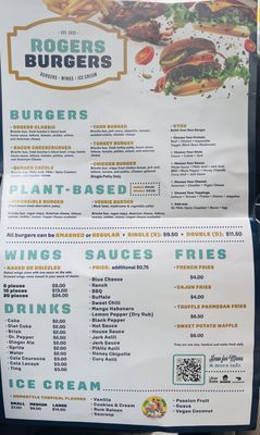 Menu photo 1 Rogers Burgers Brooklyn, NY