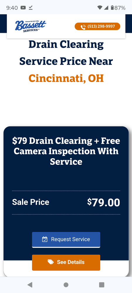 Slide of Bassett Services: Heating, Cooling, Plumbing, & Electrical