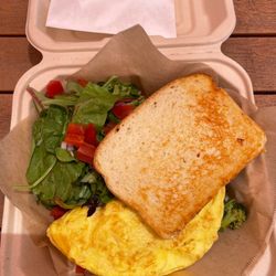 Lemon Tree Cafe - Spinach artichoke omelet