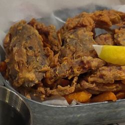 Cap't Loui - Soft shell crabs and fries.