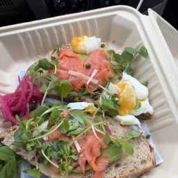 The $17 smoked salmon avocado toast btw The $17 smoked salmon avocado toast btw