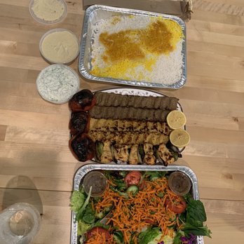Javan Restaurant - Green Salad Chicken Kebab Cornish Game Hen Chicken Kobideh Two Skewers Beef Koobideh Kabab Steam Basmati Rice - Persian/Iranian Near Me - Los Angeles, California Javan Restaurant - Green Salad Chicken Kebab Cornish Game Hen Chicken Kobideh Two Skewers Beef Koobideh Kabab Steam Basmati Rice - Persian/Iranian Near Me - Los Angeles, California
