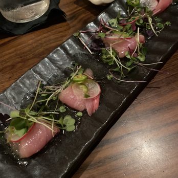 EBESU Robata & Sushi - Hamachi Crudo - Sushi Bars Near Me - Plano, Texas