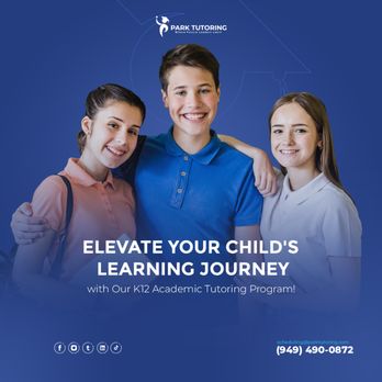 Park Tutoring - Elevate your child's success with Park Tutoring! We provide expert guidance, tailored learning, and support to unlock their full potential. - College Counseling Near Me - Irvine, California Park Tutoring - Elevate your child's success with Park Tutoring! We provide expert guidance, tailored learning, and support to unlock their full potential. - College Counseling Near Me - Irvine, California