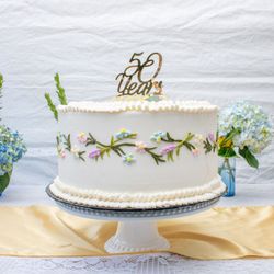 Baked Bake Shop - 12" vanilla and strawberry cake