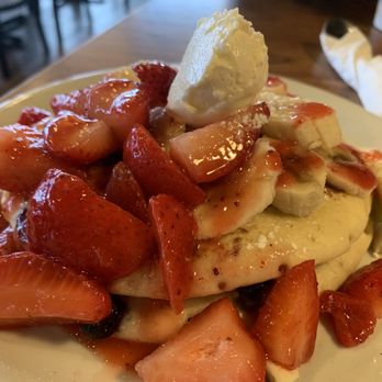 Denny's - Double Berry Banana Pancake Slam - American Near Me - Hayward, California