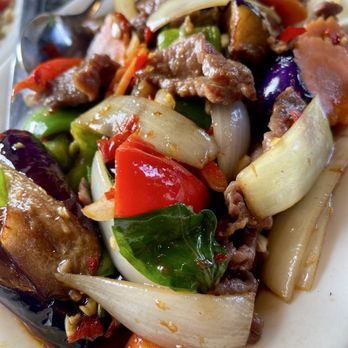 The Orient Thai Cafe - Spicy Eggplant with beef - Thai Near Me - San Diego, California The Orient Thai Cafe - Spicy Eggplant with beef - Thai Near Me - San Diego, California