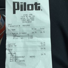 Fuel ticket Fuel ticket