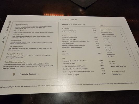 Menu photo 2 Foundation Room New Orleans New Orleans, LA Menu photo 2 Foundation Room New Orleans New Orleans, LA