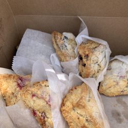 Salt Cod Cafe - Raspberry and blueberry scones.