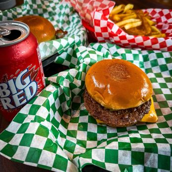 Dirty Martin's Place - The classic cheeseburger with fries and Big Red. - Burgers Near Me - Austin, Texas Dirty Martin's Place - The classic cheeseburger with fries and Big Red. - Burgers Near Me - Austin, Texas
