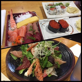 Ichima - Chirashi, salmon roe sushi, spicy tuna roll, and sashimi salad - Sushi Bars Near Me - Pasadena, California