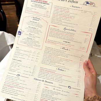 Au Pied de Cochon - Menu - Seafood Near Me - Paris, 75 Au Pied de Cochon - Menu - Seafood Near Me - Paris, 75