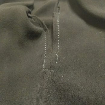 Professional Cleaners - Open/unfinished hem on side slit - Laundry Services Near Me - Houston, Texas Professional Cleaners - Open/unfinished hem on side slit - Laundry Services Near Me - Houston, Texas