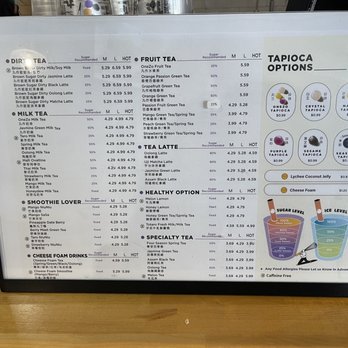OneZo - menu - Bubble Tea Near Me - Troy, Michigan