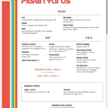 Pilsen Yards - Food menu - Tacos Near Me - Chicago, Illinois Pilsen Yards - Food menu - Tacos Near Me - Chicago, Illinois