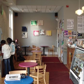 The Green Line Cafe - They also feature tons of art.  Pictured here is work by Kate Van Steenhuyse (www.kvansteenhuyse.com) - Coffee & Tea Near Me - Philadelphia, Pennsylvania