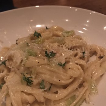 Eleven - 1st course - linguini with golden beet, leek, garlic, thyme, truffle pecorino - so rich and delicious!! - New American Near Me - Pittsburgh, Pennsylvania Eleven - 1st course - linguini with golden beet, leek, garlic, thyme, truffle pecorino - so rich and delicious!! - New American Near Me - Pittsburgh, Pennsylvania