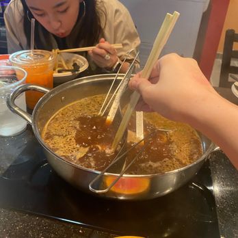 Hotpot Express - Me slorping the delicious udon they had. THE SPICE IS NO JOKE! - Hot Pot Near Me - Citrus Heights, California Hotpot Express - Me slorping the delicious udon they had. THE SPICE IS NO JOKE! - Hot Pot Near Me - Citrus Heights, California