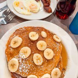 Peg's Glorified Ham N Eggs - Pancake combo