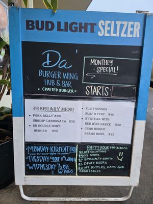 Menu photo 4 Da Burger Wing Hub Wahiawa, HI Menu photo 4 Da Burger Wing Hub Wahiawa, HI
