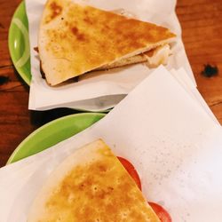 Bondi Focaccine - Mozzarella & prosciutto (top) & tomatoes, caprino cheese, fresh mint leaves (bottom)