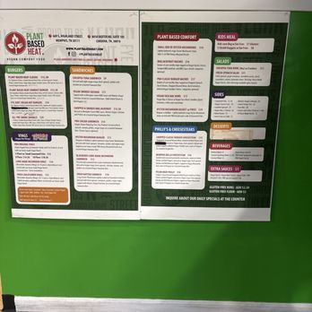 Plant Based Heat - Menu - Vegan Near Me - Lakeland, Tennessee Plant Based Heat - Menu - Vegan Near Me - Lakeland, Tennessee