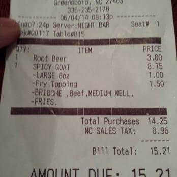 Hops Burger Bar - Upcharge doesn't make sense. - Burgers Near Me - Greensboro, North Carolina Hops Burger Bar - Upcharge doesn't make sense. - Burgers Near Me - Greensboro, North Carolina