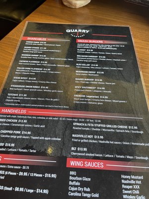 Menu photo 5 The Quarry Taphouse Hastings, MN
