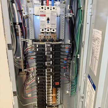 Bacus Electrical Systems - Adding a dedicated 20 amp circuit to this 3 phase 200 amp panel. - Electricians Near Me Bacus Electrical Systems - Adding a dedicated 20 amp circuit to this 3 phase 200 amp panel. - Electricians Near Me