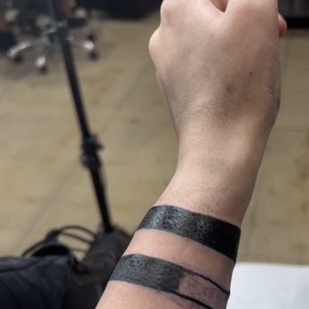 Surrender Tattoo & Piercing - Side of wrist- where the problems start - Tattoo Near Me - Santa Monica , California