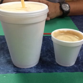 Latin Cafe - Mango shake and cortadito - Cuban Near Me - Miami Beach, Florida Latin Cafe - Mango shake and cortadito - Cuban Near Me - Miami Beach, Florida