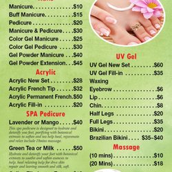 Clara's nail&spa - Ours prices.