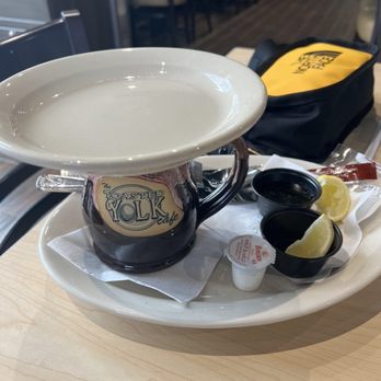 The Toasted Yolk Cafe - The Tea set up - Breakfast & Brunch Near Me - Cedar Park, Texas The Toasted Yolk Cafe - The Tea set up - Breakfast & Brunch Near Me - Cedar Park, Texas