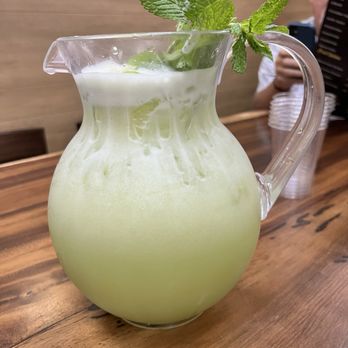Abu Naji Restaurant - Pitcher of fresh lemonade with mint - Salad Near Me - Tampa, Florida Abu Naji Restaurant - Pitcher of fresh lemonade with mint - Salad Near Me - Tampa, Florida