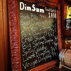 Sol Liquor Lounge - Dim sum menu