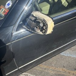 Precision Automotive Service - Missing Side mirror cover