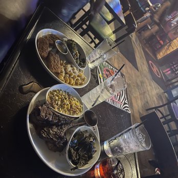Lost & Found - Fried Salmon Strips and Jerk Lamb Chops - Cocktail Bars Near Me - Houston, Texas