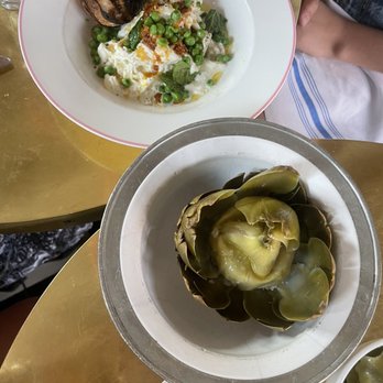 June's - artichoke burrata + peas - Breakfast & Brunch Near Me - Austin, Texas June's - artichoke burrata + peas - Breakfast & Brunch Near Me - Austin, Texas