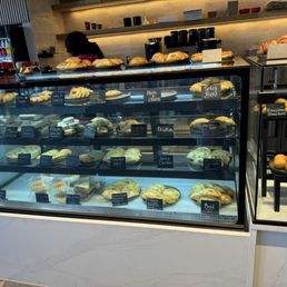 Empanadas, pastries, and coffee bar