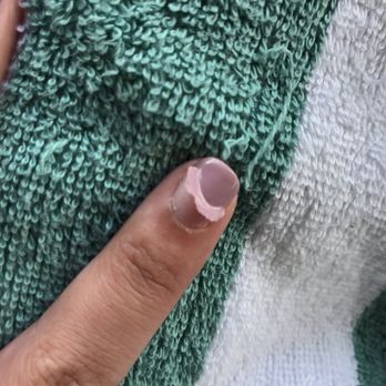 Gem Nail Bar - Just peeled right off! The entire gel coating. - Nail Salons Near Me - Long Beach, California