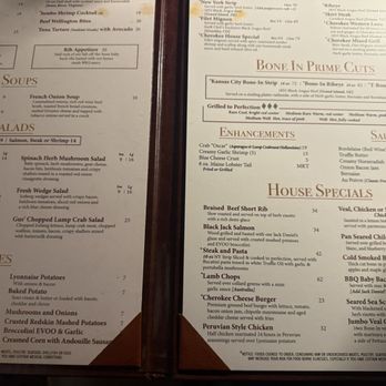 Cherokee Chophouse - Menu - Steakhouses Near Me - Marietta, Georgia
