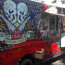 Burger INK. - The food truck sitting out in our parking lot.
