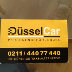 DüsselCar Taxi & Mietwagen Zentrale - Visitenkarte DüsselCar
