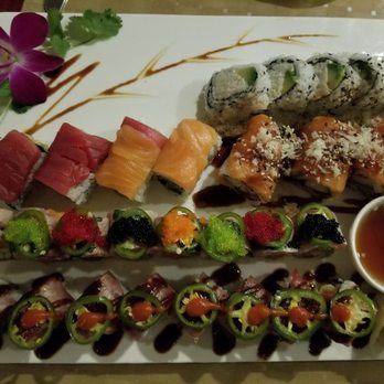 Blue Fish - Maryland roll, super roll, Christmas roll, tuna madness roll, and Chicago Bull roll! Yum! - Japanese Near Me - Ocean City, Maryland