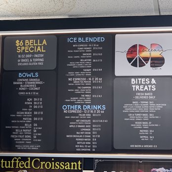 Cafe Bella - Menu July 2023 - Coffee & Tea Near Me - El Cajon, California