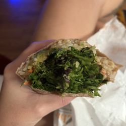 Tea Bar & Fusion Cafe - "Extra salmon" $20 wrap