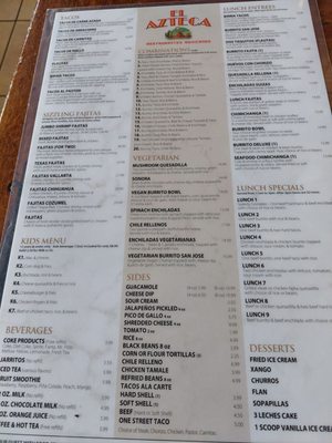 Menu photo 5 El Azteca Apple Valley, MN