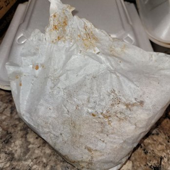 RibCrib BBQ - Food smeared on the okra bag. - Barbeque Near Me - Enid, Oklahoma